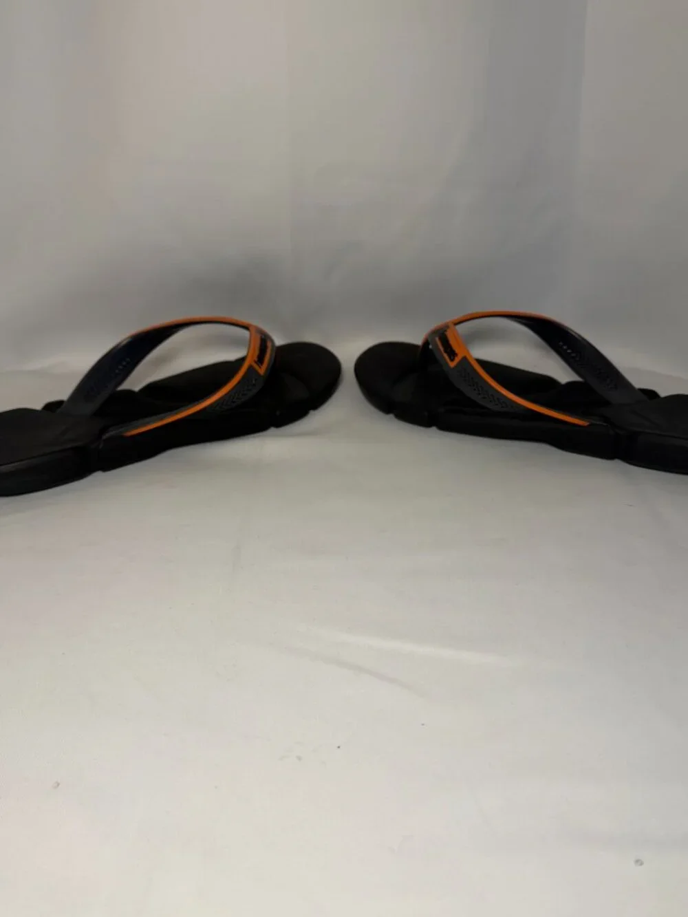 Havaianas Power 2.0 Sandals Mens 12.5M/13M Black Orange Xtra Soft Rubber Sole